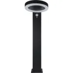 REV LED Solar Light Round Black