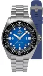 Ruhla 1929 NVA Kommando 4960M-3 SET Automatinis Laikrodis 40mm Juodas Ciferblatas Odinis ir NATO Dirželis