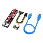Akasa 6 Sets PCIe Riser Adapter Card for GPU Mining X16 to X1