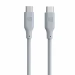Evelatus USB-C į USB-C Silikoninis Laidas 1,2 m 60W / 20V 3A Baltas