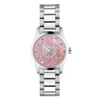 Gucci G-Timeless moteri&scaron;kas laikrodis YA1265013 27mm nerūdijantis plienas sidabrinis ciferblatas