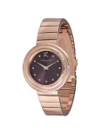 Pierre Cardin moteri&scaron;kas kvarcinis analoginis laikrodis CF.1010.MR 32mm sidabrinis ciferblatas juodas odinis apyrankė