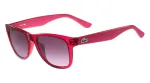 Lacoste L734S Unisex Rectangular Sunglasses - Black Frame Grey Lens 52/18/140 mm