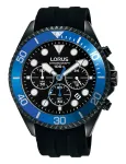Lorus RT323GX9 Vyri&scaron;kas Kvarcinis Laikrodis 45mm Nerūdijančio Plieno Korpusas Juodas Ciferblatas Apyrankė