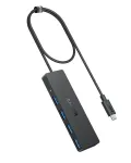 USB &scaron;akotuvas Anker Ultra Slim A8309G11 &ndash; USB Type-C, 3&times; USB 3.2 Gen 1 Type-A, kompakti&scaron;kas 103&times;30&times;10 mm, juodas