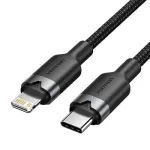 VENTION LALBH USB-C &ndash; Lightning laidas 2 m, juodas, MFi sertifikuotas, greitas įkrovimas