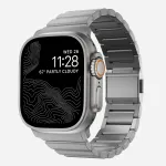 NOMAD Titanium Band V3 - Natural Titanium Brushed Metal Bracelet for Apple Watch 46mm/49mm