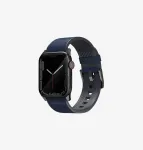 UNIQ Straden Leather Hybrid Strap for Apple Watch 42/44/45/49mm Blue