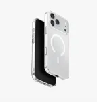 UNIQ Airsuit Dėklas, skirtas iPhone 17 Pro Max su Magclick įkrovimu, permatomas