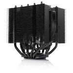 Noctua NH-D12L chromax.black procesoriaus oro au&scaron;intuvas, 120 mm, aliuminis, juodas, 450&ndash;2000 RPM, 22,6 dBA