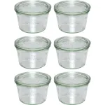 WECK Mold Jar 370ml 6 vnt. rinkinys