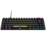 Corsair K65 PRO MINI žaidimų klaviatūra USB QWERTZ voki&scaron;ka juoda