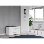 Top E Shop OPAL SZAFKA BIEL balta uždara batų spintelė