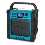 Medion LIFE P66896 Premium statybų radijas, DAB+, FM, Bluetooth, 30 W, IP54, akumuliatorius, juodos/mėlynos spalvos