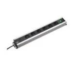Bachmann 300.008 ilginimo laidas su 6 lizdais 2 m, juoda/pilka