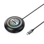 ORICO YXR5-C3 4 prievadų USB 3.0 &scaron;akotuvas su SD ir MicroSD kortelių skaitytuvu