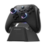 Machenike G3 V2 belaidis žaidimų valdiklis su įkrovimo stotele, skirtas PC, Switch, mobiliems įrenginiams - juoda