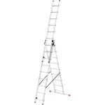 HAILO ProfiStep Combi aliumininės kopėčios 3x12 pakopų