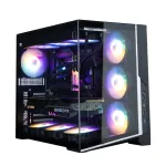 Zalman D40F, ATX Mid Tower kompiuterio korpusas, 7 x 120mm FRGB ventiliatoriai, juodas