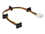 DeLOCK 60142 vidinis maitinimo kabelis, 4 kontaktų (S) į SATA maitinimą (R), 40 cm, įvairiaspalvis