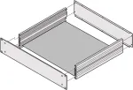 SCHROFF Chassis Plate 390D, skirta EuropacPRO subrėmams, 3U, 84 HP, plieninė, cinkuota, 390 mm gylio, 20860111