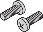 SCHROFF varžtas su cilindrine galvute M5x12, cinkuotas plienas, Phillips, DIN 7985, 100 vnt. 21100788