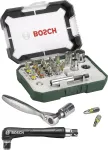 Bosch Accessories Promoline 2607017392 27 dalių atsuktuvų antgalių rinkinys su plok&scaron;čiais, Phillips, Pozidriv, &scaron;e&scaron;iakampiais ir Torx antgaliais, dėkle