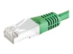 EXERTIS CONNECT Cat.6A S/FTP komutacinis kabelis, 0,5 m, žalias, 858345