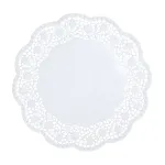PAPSTAR apvalios servetėlės pyragams, 30 cm, baltos, 100 vnt. (12263)