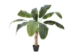 EUROPALMS dirbtinis bananų medis, 100 cm, žali lapai, juoda vaza 82509503