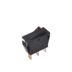 IWH raudonas ap&scaron;viestas svirtinis jungiklis 12V/24V 10A ON-OFF SPST 19029