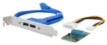 EXSYS EX-48010-3 Mini PCIe USB 3.2 Gen 1 plok&scaron;tė su 2 prievadais (NEC)