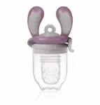 Kidsme Food Feeder Medium Plum &ndash; kūdikių vaisių ir daržovių maitintuvas, nuo 4 mėn.