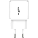 ANSMANN HC218PD - Maitinimo blokas - 18 W - 3000 mA - PD, QC 3.0 - 2 i&scaron;vesties prievadai (USB, USB-C) - Baltas (1001-0111)