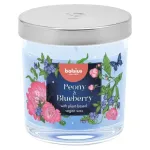 Bolsius Aromatic stiklinė žvakė Floral Fusion Peony & Blueberry &Oslash;80x72mm