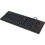 Laidinė mechaninė pilno dydžio klaviatūra KeySonic KSK-8202ELU-T (DE) &mdash; USB, voki&scaron;kas i&scaron;dėstymas, juoda