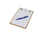 MAUL MAULbasic ra&scaron;ymo lentelė su spaustuku DIN A5 vertikali, medienos plau&scaron;ų plok&scaron;tė, metalinis spaustukas, 8 mm suspaudimo plotis, užapvalinti kampai