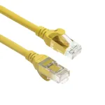 ACT FC1800 CAT6A U/UTP itin lankstus jungiamasis kabelis, 0,5 m, TPE, be užkliūvančių fiksatorių, geltonas