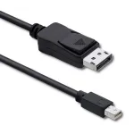 Qoltec 50434 1,8 m Mini DisplayPort &ndash; DisplayPort laidas, juodas