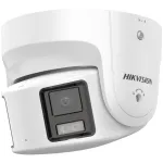 Hikvision DS-2CD2387G2P-LSU/SL (4mm)(C) ColorVu panoraminė bok&scaron;telio IP kamera, 8 MP, 4 mm, 180&deg;, IP67, PoE, balta