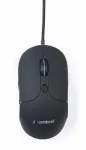 Gembird MUS-UL-02 USB pelė su ap&scaron;vietimu, 6 mygtukai, juoda
