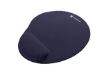 Natec Marmot ergonominis pelės kilimėlis su geline rie&scaron;o pagalvėle, 225x245 mm, tamsiai mėlynas