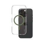 PanzerGlass CARE&trade; by &reg; Urban Combat Case Transparent w. Green MagSafe iPhone 16 Pro