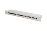 DIGITUS DN-91624S 24 jungčių ekranuota Cat6 jungčių plok&scaron;tė, 1U 19 colių, pilka