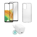 eSTUFF ES-KIT-SAMGALA535G priedų rinkinys Samsung Galaxy A53 5G (įkroviklis, dėklas, ekrano apsauginis stiklas)