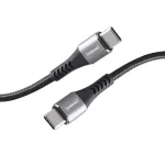 USB-C laidas INTENSO 7901000 &mdash; 1,5 m, juodas, USB-C į USB-C įkrovimo ir duomenų perdavimo laidas