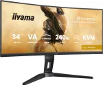 iiyama G-MASTER GCB3486WQSCP-B1 monitorius 86.4 cm (34 col.) 3440 x 1440 pikselių UltraWide Quad HD juodas