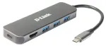 D-Link DUB-2333 5-in-1 USB-C stotelė su HDMI ir Power Delivery
