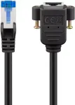Goobay 65641 CAT 6A S/FTP (PiMF) pailginamasis laidas 0,5 m, varinis, juodas