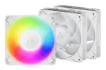 ARCTIC Freezer P12 Pro A-RGB (Baltas) - 3 vnt. 120 mm A-RGB PWM ventiliatorius su kabelių skirstytuvu